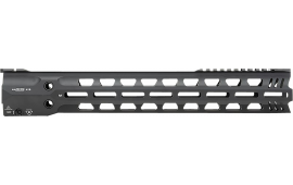 Strike Industries GRIDLOK-416-FD-16 GridLok Full Duty With Quick Detach System 16"L 1.57"D M-LOK Black Aluminum for HK 416, HK MR556, M27 IAR