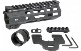 Midwest Industries MICRM6 Combat  Black Hardcoat Anodized 6061-T6 Aluminum 6" Picatinny/M-LOK