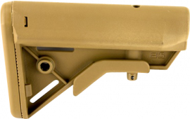 B5 Systems BRV1086 Bravo Stock  Coyote Brown Synthetic for AR-15, M4 with Mil-Spec Receiver Extension (Tube Not Included)