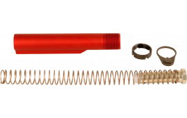 LBE Unlimited MILBUFKT-RED Mil-Spec Buffer Tube Kit  6 Position AR-15 Red