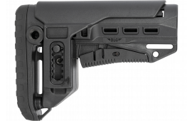 NCStar DLG-130-052 Compact PCP52 Mil-Spec Stock Black Synthetic Collapsible with Adjustable Cheekpiece