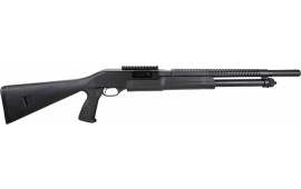Savage 19496 320 Pump 12GA 18.5" 3" 5+1 Synthetic w/ Pistol Grip Black Blued