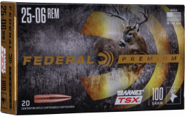 Federal P2506H Premium 25-06 Rem 100 gr Barnes Triple-Shock X - 20rd Box