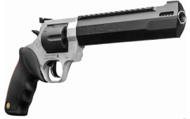 Taurus 2440085RHDLX .44 MAGNUM Revolver, Raging Hunter, 8.38" Ported Barrel. Two-Tone(Stainless Frame w/ Matte Black Barrel) w/CASE