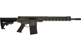 Great Lakes Firearms AR10 Rifle, .308win, 18" 4150 CRMOV Black Nitride Barrel, 15.25" M-LOK Rail, 6 Position M4 Stock, OD Green Cerakote- GL10308 ODG