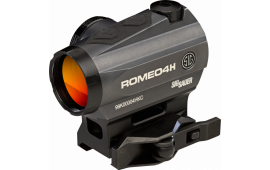 Sig Sauer Electro-Optics SOR43013 Romeo4H  Graphite 1x20mm 2 MOA Illuminated Green Horseshoe Ballistic Dot Reticle
