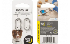 Nite Ize TL-11-2R3 Microlink Pet Tag Carabiner - 2 Pack