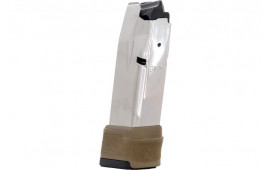 Springfield Armory HC5915F OEM Stainless Detachable with Flat Dark Earth Extended Floor Plate 15rd for 9mm Luger Springfield Hellcat