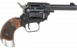 Heritage Mfg BK22B3BHRWP Barkeep Boot 3" 6rd, Black Metal Finish, Rosewood/Pearl Birdshead Grip Revolver