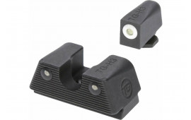 TruGlo TGTG231G1XW Tritium X Tritium Green with White Outline Front & Rear Steel Nitride Fortress Finished Frame for Most Glocks