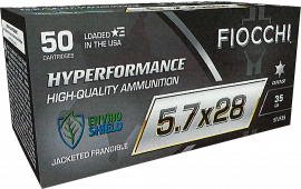 Fiocchi 57JF35 Hyperformance 5.7x28mm 35 GRJacketed Frangeable (JF) - 50rd Box