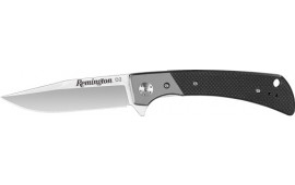 Remington 15667 EDC Folding Drop Point Stonewashed D2 Steel Blade Tan G10 Handle