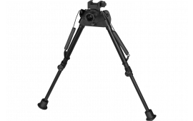 Harris Bipods S-LP Swivel L Picatinny, 9-13", Black Steel/Aluminum, Rubber Feet