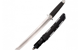 Cold Steel CS35AE San Mai Magnum XII 12" Fixed Tanto Plain Satin VG-10 San Mai Blade/Black Textured/Oval Kray-Ex Handle Includes Sheath
