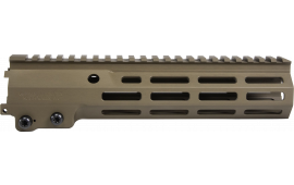 Geissele Automatics 05651S Super Modular Rail MK16 9.50" M-LOK, Desert Dirt Aluminum for AR Platform, Barrel Nut Included
