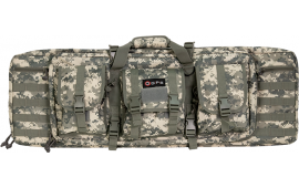 GPS Bags GPSDRC36ACU Double 36" A-TACS AU 600D Polyester with 2 Padded Pistol Sleeves, Molle Webbing & Lockable Zippers