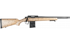 Christensen Arms 8010622000 Ridgeline Scout 4+1 16" Carbon Fiber/Threaded Barrel, Black Nitride, Tan with Black Webbing Stock