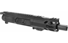 TacFire BU-9MM-4 Pistol Upper Assembly 9mm Luger Caliber with 4" Black Nitride Barrel, Black Anodized 7075-T6 Aluminum Receiver & M-LOK Handguard for AR-Platform Includes Bolt Carrier Group