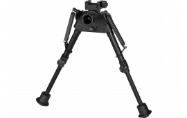 Harris Bipods S-BR2P Swivel BR Picatinny, 6-9", Black Steel/Aluminum, Self Leveling Legs, Rubber Feet