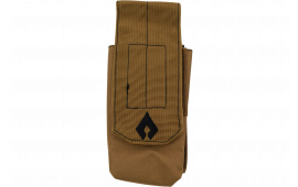 Advance Warrior Solutions ARSMPTN Single Mag Pouch Rifle Tan, Molle Attachment for AR Style Mags