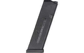 Glock Compatible 17 Round Magazine By A.C. Unity - 9mm, Military Grade, Black With Clear Round Count Window