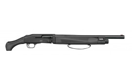 Mossberg 990 AfterShock 12GA 18.5" Barrel 5rd Semi-Auto, 3" Chamber, Knurled Charging Handle, AfterShock Grip & Strapped Forend