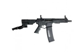ATI Alpha Maxx Semi-Auto AR-15 Pistol 5.56 Nato/.223 Rem, 7.5" Bbl, M-LOK Handguard, 60 Rd Magazine, Flip-Up Sights, Brace, Black - ATIGAX5567ML60TB