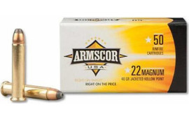 Armscor FAC22M1N 22 Winchester Magnum 40 GR Jacketed Hollow Point - 50 Round Box
