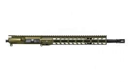 Aero Precision AR15 16" 5.56 Mid-Length Gov Complete Upper with 13.5" Slimline Handguard - OD Green Anodized - APSL100745