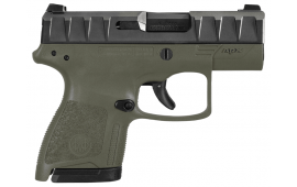 Beretta APX Carry Semi-Auto Pistol 9mm 6/8rd 3.07" Barrel OD Green Frame w/ Black Slide - JAXN92007 