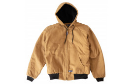 Dockyard Work Coat - Insulated with Hood, Water Resistant, Multi Inner and Outer Pockets, Black Or Brown, Factory Buyout - Compare to Famous Brand