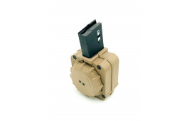 AR-15 65 Round Drum 5.56 Black Polymer - DRM-A8-FDE