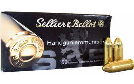 Sellier and Bellot 9mm 115 GR FMJ Ammo - SB9A - Brass, Boxer, Reloadable -  1000 Round Case