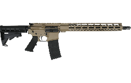Andro Corp Industries ACI-15 Semi-Automatic Ar-15 Bravo Base Rifle 16" Barrel 5.56x45 NATO (1) 30 Round Magazine - Cerakote FDE - 55616BBFDE