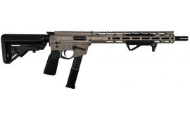 Freedom Ordnance FX-9 Semi-Automatic 9x19mm FDE Rifle, 14.5" Barrel with Pinned & Welded Flash Hider, 13.5" M-LOK Handguard, B5 Furniture - FX9R16WP-W-FDE