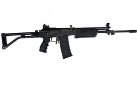 JRA Gallant Rifle, 5.56 NATO, S/A, 18" BBL, W/ Bayonet Lug, Side Fold Stock, Compensator, Battle Worn Model, Polymer Handguard, 30 Rd Mag, Rifle Case 