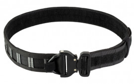 GBRS Group, Assaulter Belt System, 20 Molle Sections, 1.75" Cobra Buckle with D-Ring, 1.5" Nylon Scuba Webbing Construction, Black, LARGE
