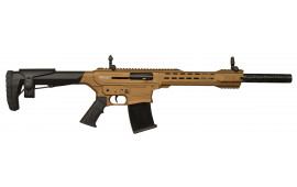 GForce GF2512BNZ 18.5" Barrel 12GA 5rd Semi-Auto Shotgun, 3" Chambers, Flip Up Sights, 3 Choke Options, Bronze
