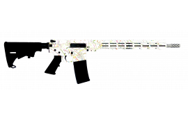 Great Lakes Firearms AR-15 Rifle, .223 Wylde 16" 416r Stainless Steel Barrel, 15.25" M-LOK Rail, 7075 T6 Receiver, White Saved By The Splatter Cerakote Finish, GL15223SS S-WHT