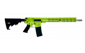 Great Lakes Firearms AR15 Rifle, .223 Wylde, 16" 416r Stainless Steel Barrel, 15.25" M-LOK Rail, 6 Position M4 Stock, Zombie Splatter Cerakote Finish- GL15223SS S-ZOM