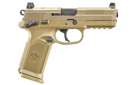 FN 66100223 FNX Tactical 45 ACP  4.50" Barrel 10+1 ,  Flat Dark Earth ,  Night Sights , Manual Safety , Optics Ready