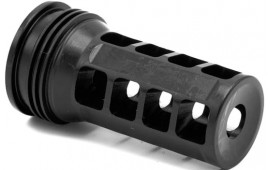 HuxWrx Safety Co. QD 556 Muzzle Brake 1599 Black with 1/2"-28 tpi Threads, 2.30" OAL, 5.56x45mm NATO AR-Platform