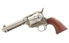 Taylors and Company 555136 1873 Cattleman Antique Single 4.75" 6rd Walnut Grip Antiqued Revolver