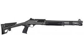 Panzer Arms M4 Tactical Semi-Automatic Shotgun 18.5" Barrel 12GA 3" 5 Round - Piston Driven - W / Fixed Skeletonized Stock - Disruptive Gray - PAM4TSDGFSS