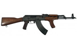 Romanian AKM / AK47 Semi-Auto Rifle, 7.62x39 Barrel, 45 Degree Muzzle Break, Original Wood Stock and Dong Handguard