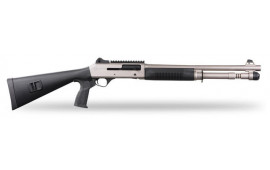 Panzer Arms M4 Marine Grade Tactical Semi-Auto Shotgun 18.5" Barrel 12GA 3" 5 Round, Piston Driven, Electroless Nickel-Phosphorus Finish - PAM4MTSSS