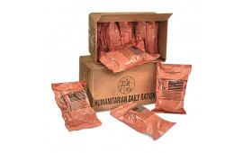 Meals Ready To Eat, U.S. Military Surplus, Humanitarian Daily Ration, Random Menu, 2 Servings Per Pack, Complete Meals, 10 Fema Packs Per Case