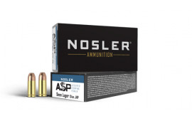 Nosler 51054 9mm Assured Stopping Power (ASP) 124gr Jacketed Hollow Point Ammunition - 50rd Box