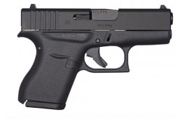 Glock 43 9mm Subcompact Slimline Pistol 3.39" 6+1 Black Polymer Grip/Frame - UI4350201
