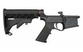 Plum Crazy AR-15 Improved Gen II Complete Polymer Lower Receiver, Ready to Drop in and Push Pin.  - Black